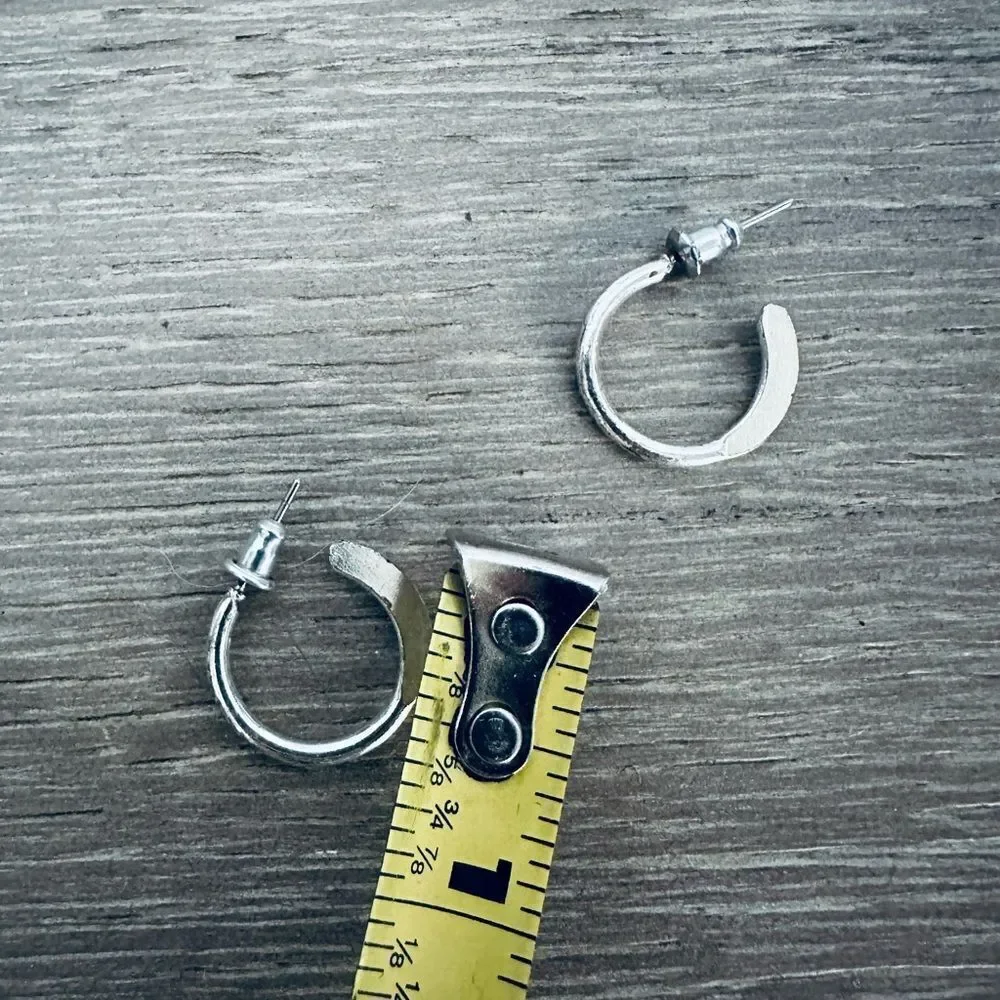 Silver Small Hoop Earrings
